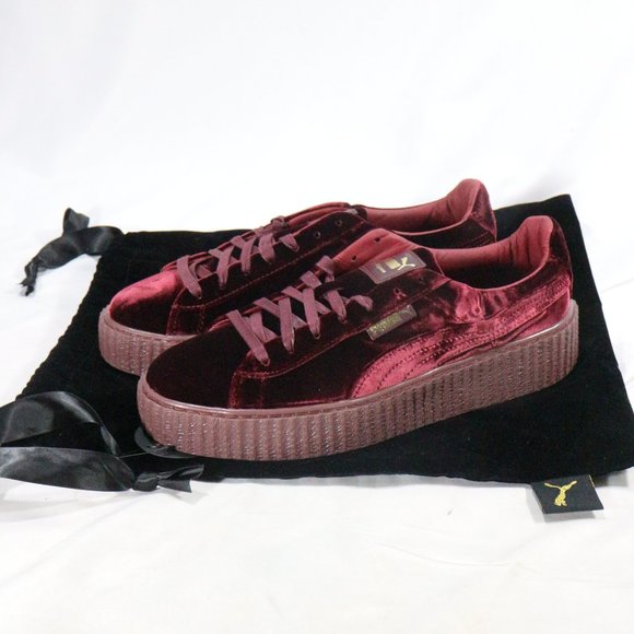 FENTY x PUMA Rihanna Creeper Burgundy Sneakers Sz 10 US Men 11.5 Wmn - Picture 2 of 16